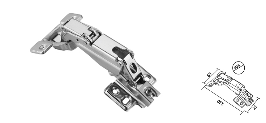 Concealed Hinge，165 degree，new design,wider open fixed base